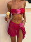 VITTORIA TOP CRIMSON LILY Crop Top 