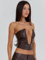 WHITNY CORSET TOP CHOCOLATE Corset 