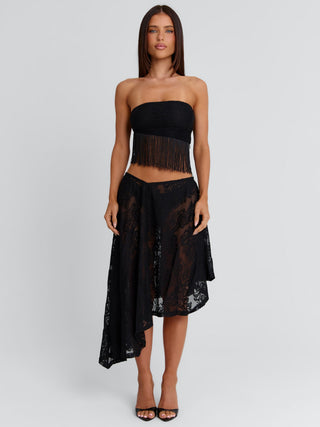 XIMENA TOP BLACK Crop Top 
