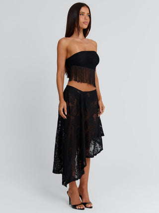 XIMENA TOP BLACK Crop Top 