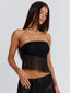 XIMENA TOP BLACK Crop Top 