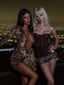 YESINA MINI DRESS BROWN Mini Dress 