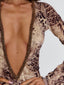 YESINA MINI DRESS BROWN Mini Dress 