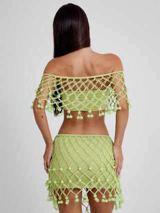 YVON TOP GREEN Crop Top 