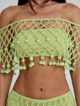 YVON TOP GREEN Crop Top 