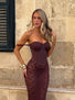 ZANA MAXI DRESS DARK MAUVE Maxi Dress 