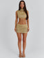 ZARIA MINI DRESS GOLD Mini Dress 