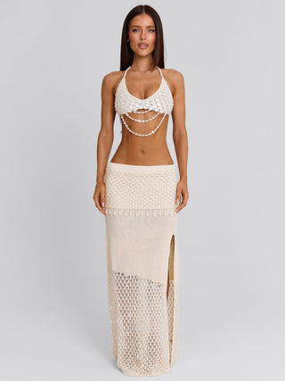 ZARIELLE TOP IVORY Crop Top 