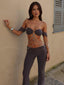 ZARII TOP GUNMETAL Crop Top 
