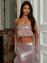 ZELIE TOP DUSTY PINK Crop Top 