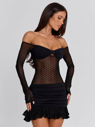 ZENYA MINI DRESS BLACK Mini Dress 