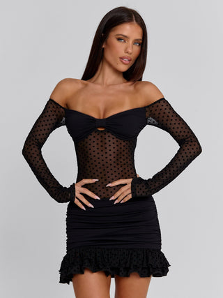 ZENYA MINI DRESS BLACK Mini Dress 