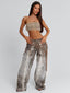ZERIAH PANTS SNAKE PRINT Jeans 