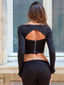 ZIA TOP BLACK Crop Top 