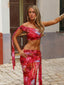 ZIANA MAXI SKIRT CRIMSON LILY Maxi Skirt 