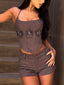 ZIE CORSET TOP DEEPEST MAUVE Crop Top 