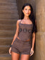 ZIE CORSET TOP DEEPEST MAUVE Crop Top 