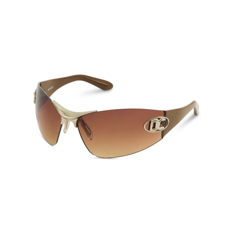 SIGNATURE FRAMELESS SUNGLASSES TAN Sunglasses 