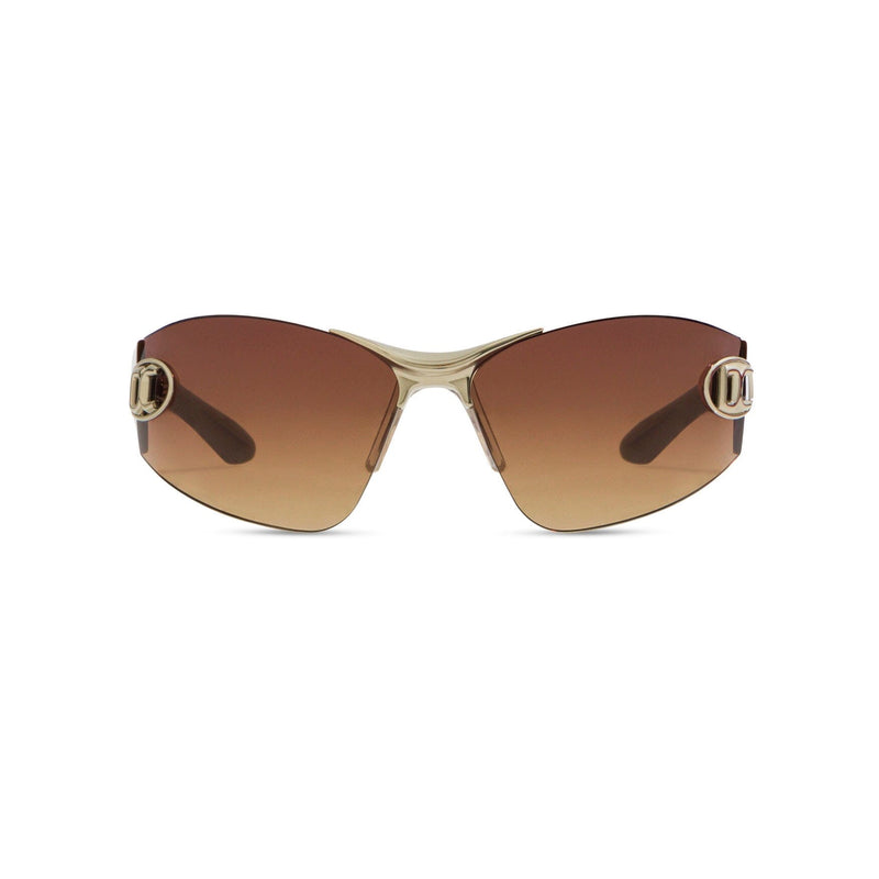 SIGNATURE FRAMELESS SUNGLASSES TAN Sunglasses 