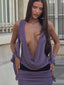 PEARLA MINI DRESS DUSTY PURPLE