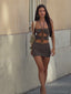 LAINE MINI DRESS TAUPE
