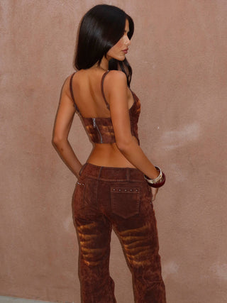 PYRA PANTS RUST BROWN Pants 