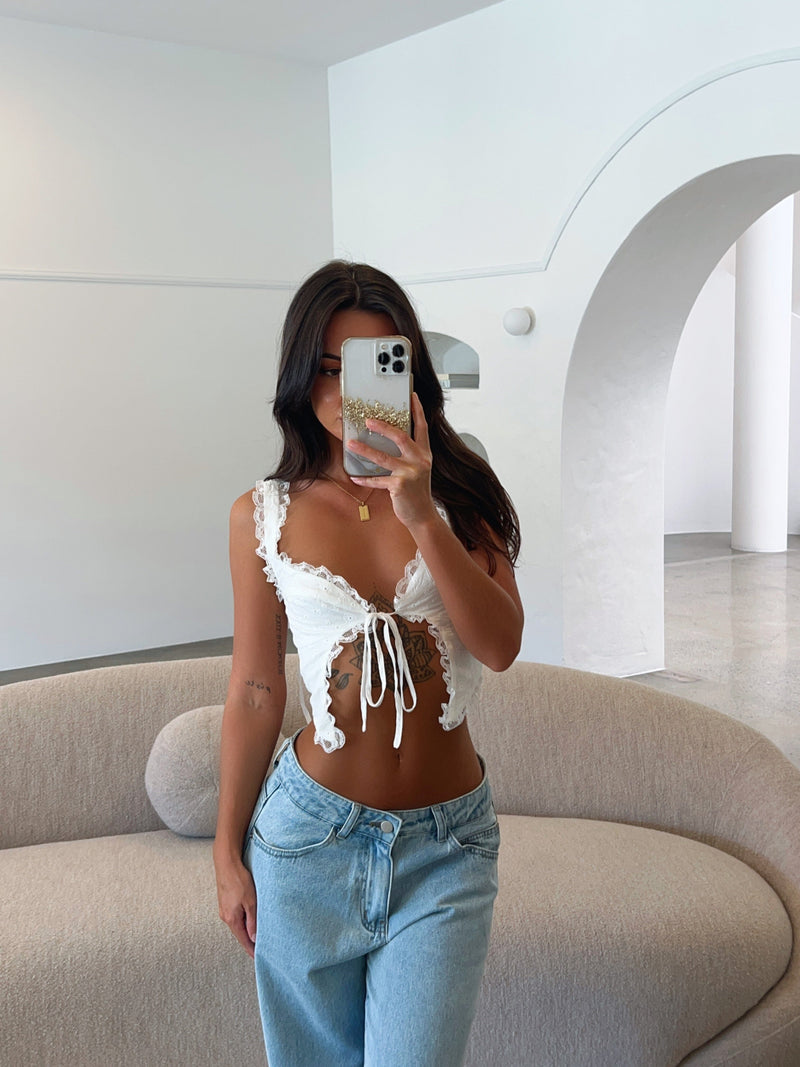 PAROS CROP TOP WHITE - OUTCAST EXCLUSIVES Crop Top 