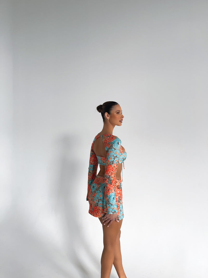 NALA PRINTED MINI SKIRT - OUTCAST EXCLUSIVES Generation Outcast Clothing 