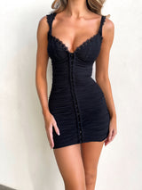 EVALYN MINI DRESS BLACK Mini Dress Generation Outcast Clothing 