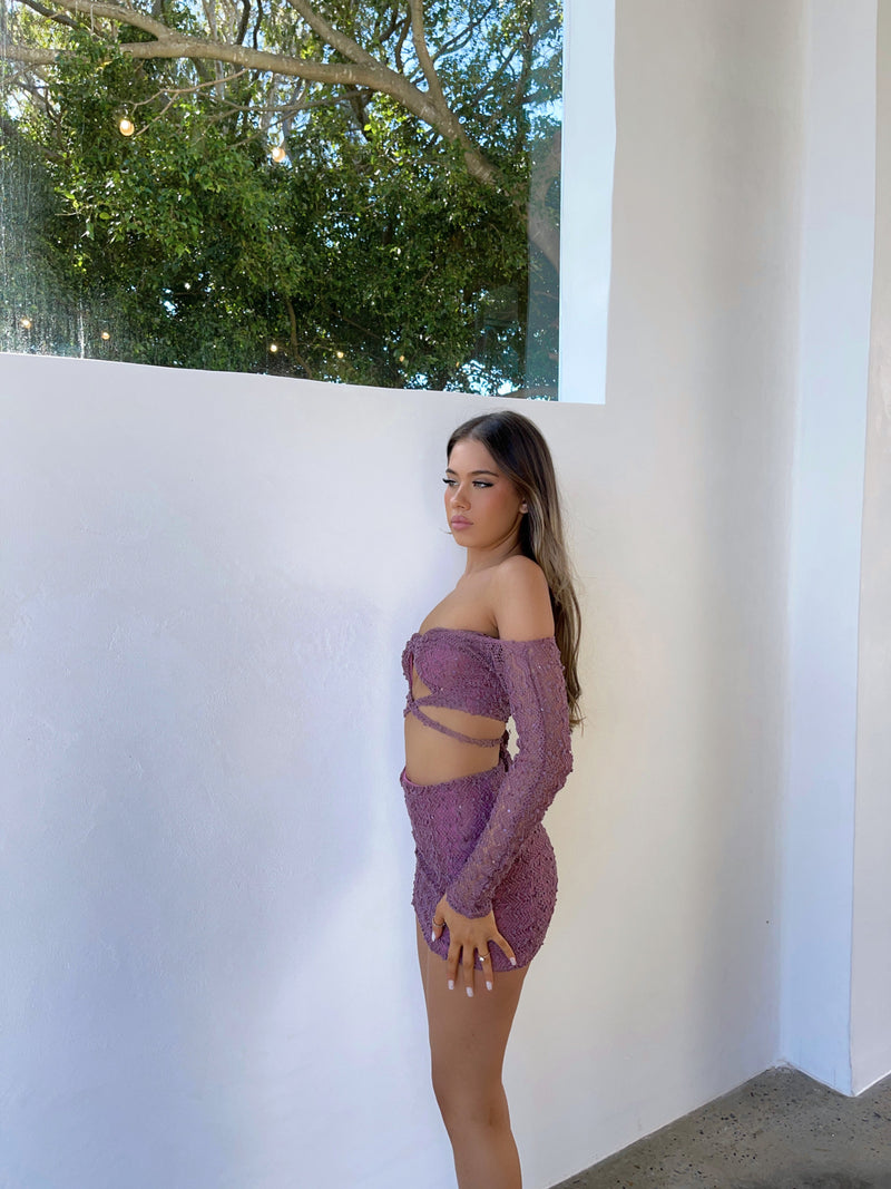 BELLA CROP TOP PURPLE - OUTCAST EXCLUSIVES Crop Top 