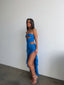 LA ROMA MESH MAXI DRESS BLUE Maxi Dress 