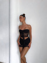 DAISY MINI SKIRT BLACK - OUTCAST EXCLUSIVES Mini Skirt Generation Outcast Clothing 