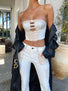 LULU CROP TOP TAUPE - OUTCAST EXCLUSIVES Crop Top 
