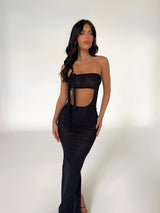 CASSIA MAXI DRESS BLACK - OUTCAST EXCLUSIVES Maxi Dress Romance 